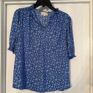 Ladies Royal Blue/White Top